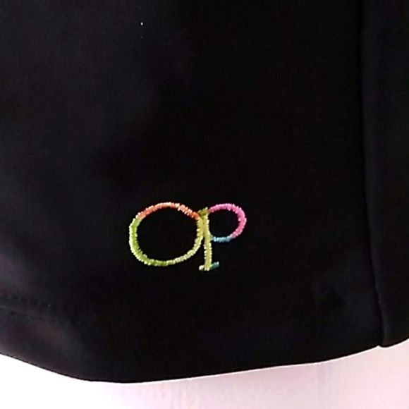 OP Black Tankini W/ Rainbow Crocheted Detail. - Picture 3 of 6